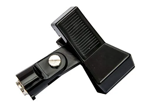 deetech MH-4 - Universal Mikrofonklemme zum Klemmen, 22-35mm incl. Adapter