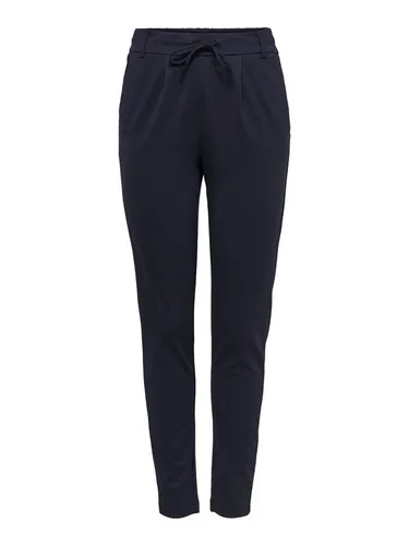ONLY Damen Onlpoptrash Life Easy Col Pant, Nachtblau, XL/30L - Damen-Hosen mit Kordelzugverschluss, ideal für lässige Outfits, verfügt über praktische Ziertaschen und Gürtelschlaufen für zusätzlichen Komfort.