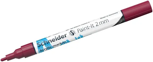 SCHNEIDER Permanentmarker Acrylmarker Paint-It 310 2mm burgundrot (5 Stück)