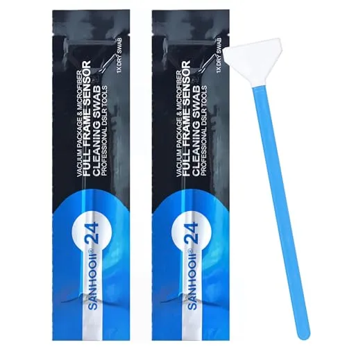 SANHOOII vollformat sensorreinigung, Kamera Sensor reinigungsset Swab, 20 Stück