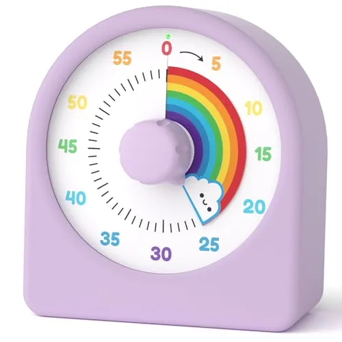 LIORQUE Visueller Timer 60 Minuten Countdown Timer mit Pausenfunktion