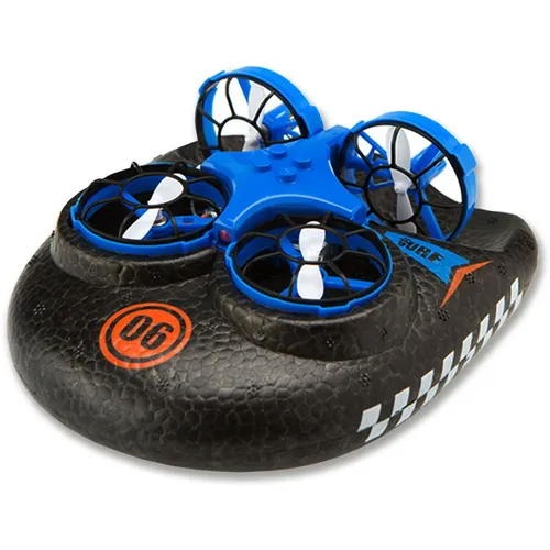TRIX 3-IN-1 Drone Hovercraft Blue von Amewi
