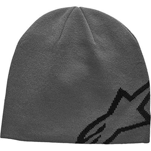 Alpinestars, Corp Shift Beanie, Deckel, Silber Schwarz, Os, Unisex-Erwachsener, Einheitsgröße