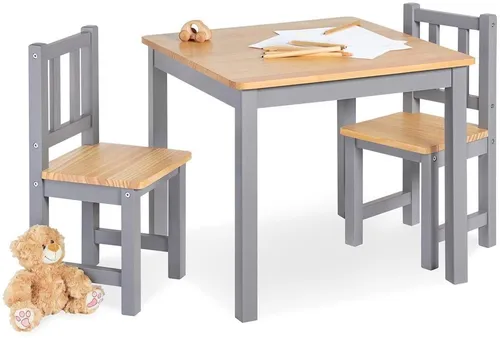 Pinolino Kindersitzgruppe Fenna grau/natur, 3-tlg. von Pinolino®