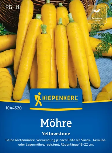 Kiepenkerl Saatgut Möhren Yellowstone für 8-10 lfd. Meter in gelb von Kiepenkerl