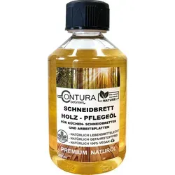 Contura Schneidebrett Pflegeöl 125ml - Lebensmittelechtes Holzöl - Holzöle für Küchenutensilien, schützt und pflegt Holzoberflächen nachhaltig, lebensmittelecht und umweltfreundlich, ideal für Schneidebretter und Arbeitsplatten.