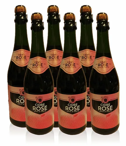 Cidre de Bretagne Rosé Apfelwein Frankreich 6 x 0,75l von Cidre de Bretagne