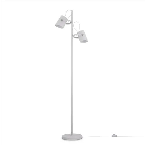 Paco Home Höhenverstellbare Stehlampe - Standleuchte im modernen Industrial Design, aus robustem Metall, ideal für Wohnzimmer und Lesebereiche. Verstellbare Höhe für individuellen Komfort.