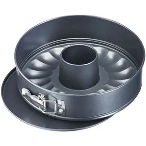 Westmark Backform Back Klassiker, Flach-und Rohrboden, aus Stahl, Ø 26 cm, anthrazit, antihaftbeschichtet, Springform