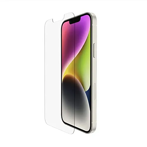 Belkin Displayschutzglas für iPhone 16e / 14 / 13 / 13 Pro - Robustes Hartglas für optimalen Schutz, schocksicher und ideal für Apple iPhone-Modelle, schützt vor Kratzern und Stößen, 1 Jahr Herstellergarantie.