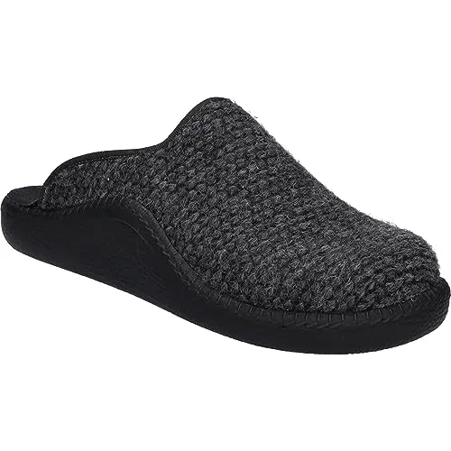 Westland Monaco 309 Hausschuh - Herren-Hausschuh aus Textil in grau, ideal für kräftigere Füße, mit leichter und flexibler PU-Sohle für besten Halt und Komfort.