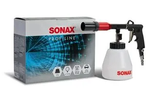SONAX Powerair Clean Druckluftpistole 1x 04958410 - Autoreinigung & Pflege – Effektive Innenraumreinigung mit rotierendem Luftstrahl, entfernt tiefsitzenden Schmutz schonend und mühelos.