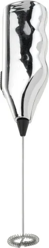 Koopman Milchaufschäumer Milchschäumer Mixer elektrisch 20 cm, Silber, Batteriebetrieben, 20x3,5x3cm, Kunststoff, Edelstahl