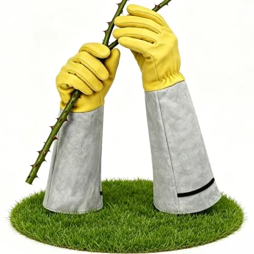 Gartenhandschuhe für Damen/Herren, Arbeitshandschuhe, Leder, Geschenk, Gartenarbeit, Werkzeuge, Schnittschutz, Handschuhe für Rosen, stachelige Werkzeuge