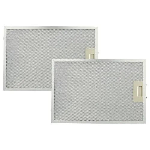 vhbw 2x Filter Metallfettfilter Ersatz für Bosch 4242001260069, 742967 für Dunstabzugshaube - 38,8 x 26,5 x 0,9 cm, Metall