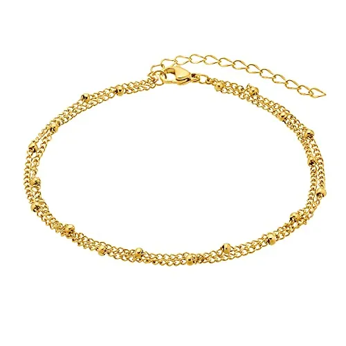 Heideman Fußkettchen Amelia Damen aus Edelstahl in Roségold - Elegantes Fußkettchen für Damen aus hochwertigem Edelstahl mit PVD-Beschichtung in Roségold, ideal für Allergiker und perfekt für jeden Tag.