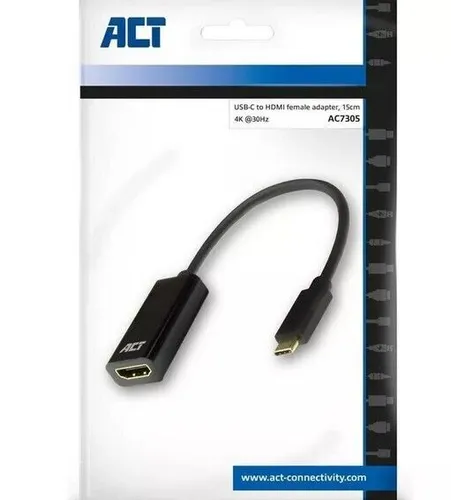 ACT  AC7305 Adapter - USB-C auf HDMI - 4K @ 30 Hz - 0.15 m