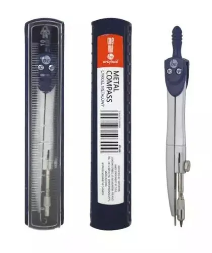 Cyrkiel szkolny z linijką MemoBe MemoBe 5903273503009