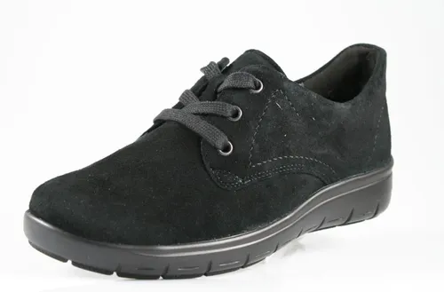 Semler Freizeit Schnürer für Damen - Schwarz - 35,5 - Der elegante Freizeit-Schnürschuh bietet höchsten Tragekomfort und eine ideale Passform durch die individuelle Schnürung. Das zeitlose Design lässt sich vielseitig kombinieren und ist perfekt für entspannte Freizeitaktivitäten.