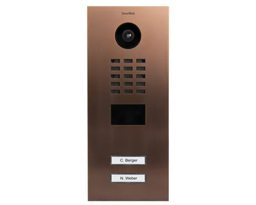 DoorBird D2102 - Smarte Video-Türsprechanlage mit App-Steuerung - Türsprechanlage mit 2 Klingeltasten, HD Video und Bewegungssensor für höchste Sicherheit. Steuern Sie Ihre Tür von überall und verpassen Sie keine Lieferungen mehr.