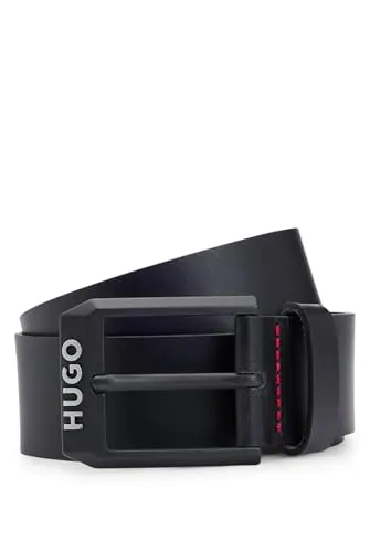 HUGO Herren Gelio-b_sz40 Gürtel, Schwarz, 90 cm - Herren-Gürtel mit einer Breite von 4,0 cm, stilvolles Design von HUGO für jeden Anlass.