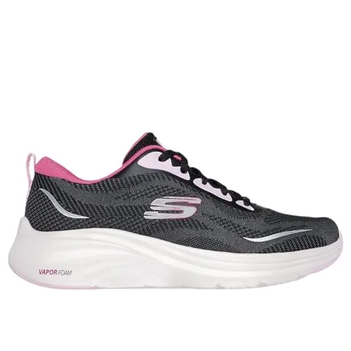 Skechers Damen Vapor Foam Sneaker, Schwarz, 40 EU - Damen-Sneaker mit Obermaterial aus Funktionsstrick und flexibler Traktionslaufsohle für optimalen Komfort beim Laufen.