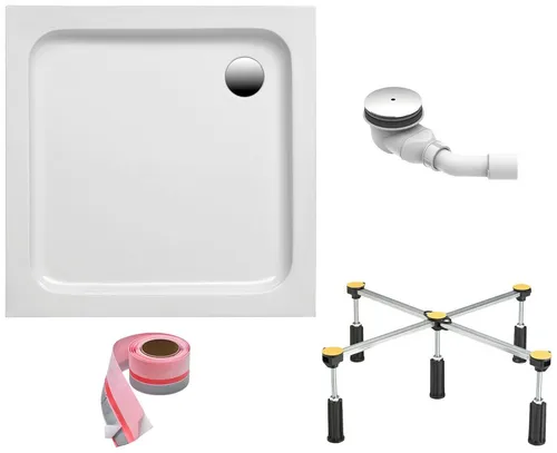 OTTOFOND Duschwanne Set 80x80 cm – Quadratisch, Sanitäracryl - Das quadratische Duschwannen-Set von Ottofond in 80x80 cm überzeugt durch hochwertige Materialien und einfache Montage. Ideal für eine stabile und langlebige Lösung im Badezimmer.