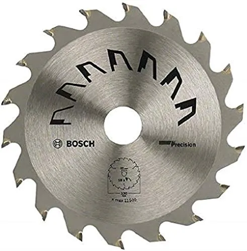 Bosch 1x Kreissägeblatt Precison (Sägeblatt für Holz, Ø 184 x 2.5/1.5 x 20/16 mm, 24 Zähne, ATB, mit 1x Reduzierring 16 mm, Zubehör Kreissäge)