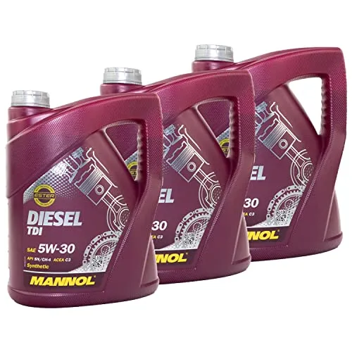 Motoröl Motor Öl MANNOL Diesel TDI 5W-30 API SN/CH-4 3 X 5 Liter