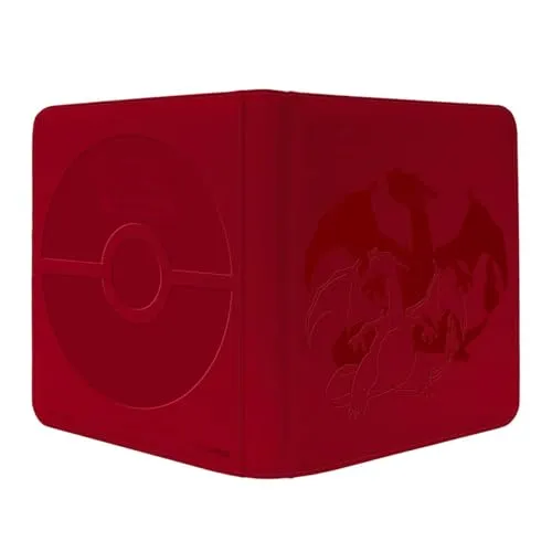 Ultra Pro Pokémon Zip Pro-Binder Glurak - 12-Pocket Binder für 480 Karten, ideal für Pokémon-Sammler. Mit Reißverschluss, PVC-frei und säurefrei – schütze deine Karten stilvoll!