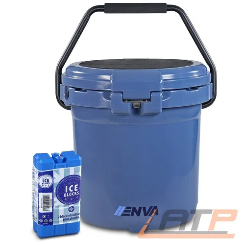 PASSIVE KÜHLBOX THERMOBOX EISBOX COOLER 18,9 LITER 5 GAL CAMPING + 2x KÜHLAKKUS