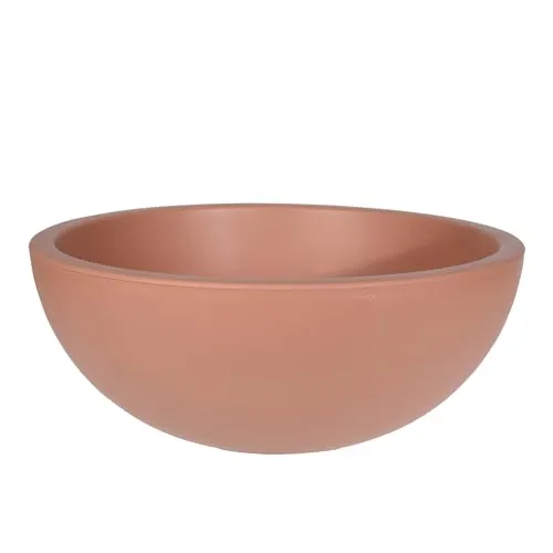 Spetebo Kunststoff Pflanzschale rund Terracotta von Spetebo