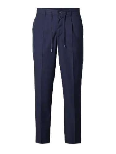 SELETED HOMME SLH190-REG Tapered Leroy Pleat Pant NOOS - Hochwertige Wanderhose für Herren mit elastischem Taillenbund und schmal zulaufender Passform für optimalen Komfort und Bewegungsfreiheit.