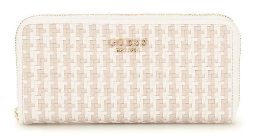 Guess SLG Zip Around Wallet Weiß in beige von GUESS