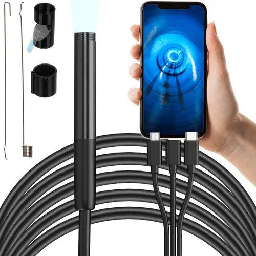 Endoskop Inspektionskamera Endoskopkamera für Smartphone iphone 2 Meter Kabel