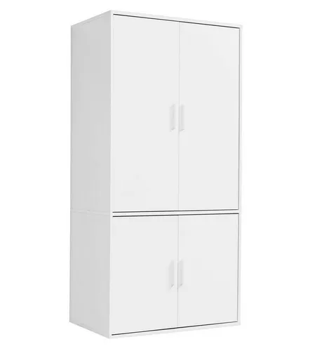 mokebo Kleiderschrank (90x187 cm) aus Holz 4-türig 'Der Grenzenlose'
