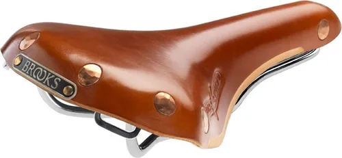 Brooks Herren Fahrradsattel Swift Chrom - Honig - Fahrradsattel für Rennradfahrer, leicht und komfortabel mit Chromgestell, ideal für lange Fahrten und sportliche Einsätze.