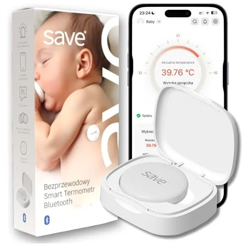 Bluetooth Fieberthermometer – Intelligentes Körperthermometer mit App und Fieberalarm
