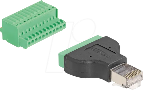 DELOCK 66243 - RJ50 Stecker / Terminalblock, Adapter