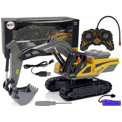 Roger Lean Cars Caterpillar fernsteuerter Bagger 2.4G Gelb (33453092)