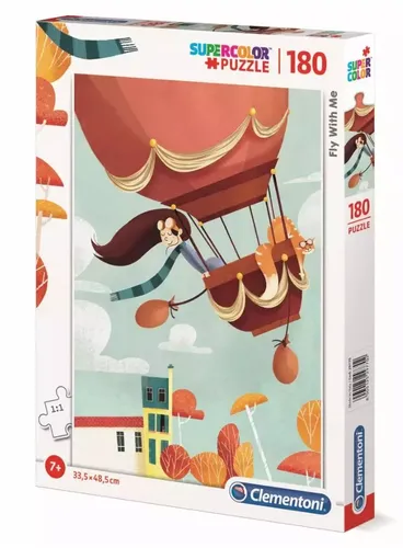 Puzzle 180 elementy. Supercolor. Leć ze mną Clementoni 8005125297702