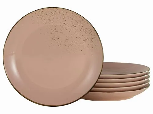 CreaTable Nature Teller Set (6 x, 27 cm) in pink von CreaTable