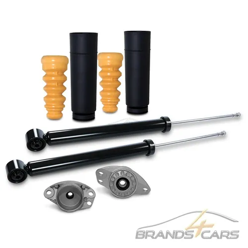 Atec 2x Stoßdämpfer + Domlager + Staubschutzsatz für Audi, Seat, Skoda, VW - Autoteile für Hinterachse, Gasdruckstoßdämpfer für verbesserte Fahrstabilität und Sicherheit, passend für zahlreiche Modelle von VW, Audi, Seat und Skoda.