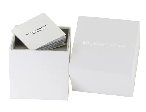 Michael Kors MK7279 Damen Armbanduhr - Elegante Armbanduhr für Damen mit 33-mm Edelstahlgehäuse, 50 m Wasserbeständigkeit und stilvollem weißen Zifferblatt – perfekt für jeden Anlass.