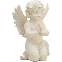 Relaxdays Grabengel aus Polyresin, 36 cm, Deko für den Friedhof - Eleganter Grabengel aus wetterfestem Material, ideal für den Friedhof oder als Deko im Garten. Mit gefalteten Händen und anmutig ausgebreiteten Flügeln bringt er Trost und verbindet Erinnerungen.