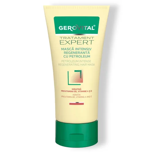 Gerovital Intensiv Regenerierende Haarmaske mit Petroleum & Keratin, 150 ml