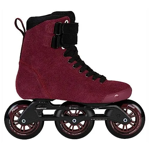 Powerslide Pheme Wine 100 Inline Skates EU 41 - Inline Skates für Damen, mit 100 mm Rollen für schnelles und geschmeidiges Fahren, ideal für Freizeit und Sport.