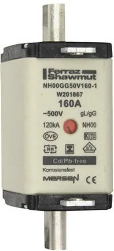 Mersen 1F769.000000 NH-Sicherung Sicherungsgröße = 00 160A 500V 1St.