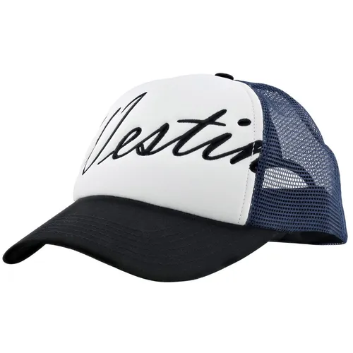 Westin Script Cap One Size Bluestone - Angelcap für Angler - Kopfbekleidung für Angler, aus 80% Polyester und 20% Baumwolle, ideal für alle Jahreszeiten und Freizeitaktivitäten.