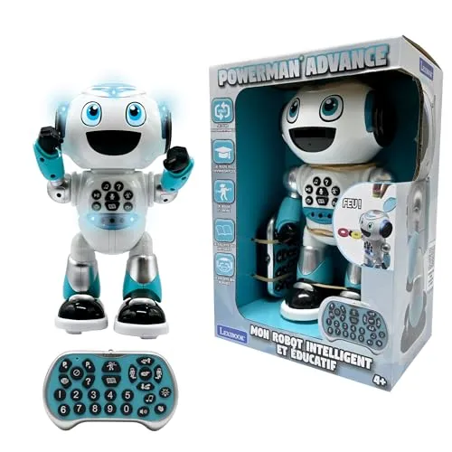 Lexibook Powerman Advance - Ferngesteuerter Roboter - Elektronische Roboter mit interaktiven Funktionen, der Geschichten erzählt, Musik spielt und programmierbar ist - ideal für kreative Lernspiele!